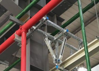 新城该抗震支架的整体式支吊架结构协调性好